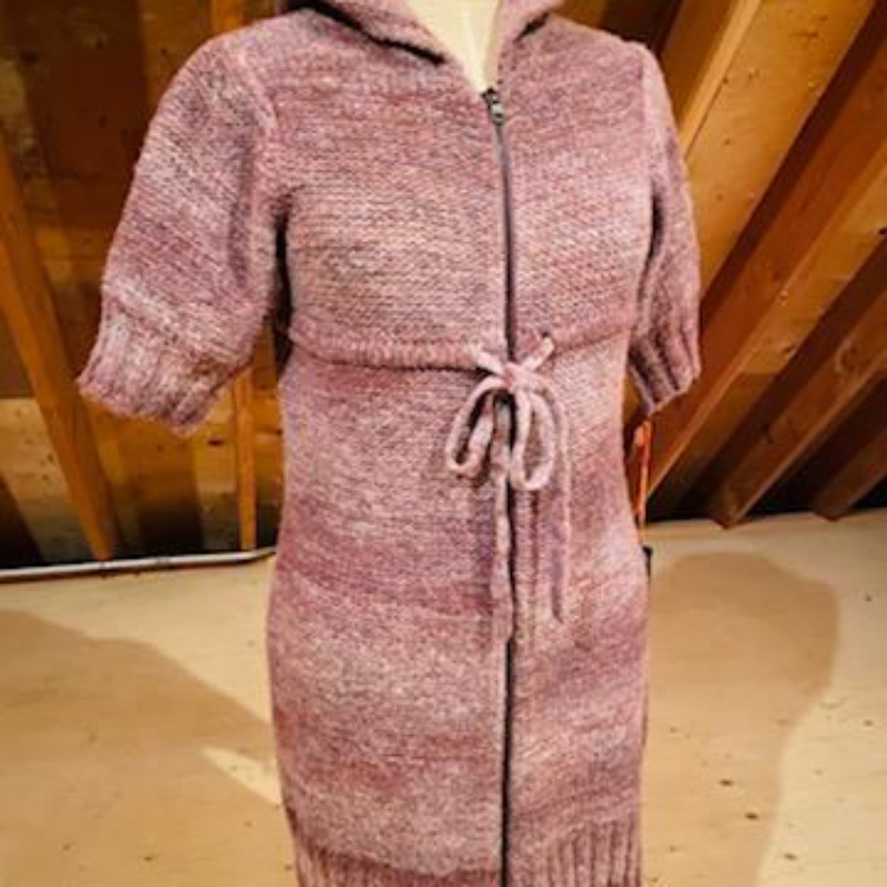 Dex hooded knit tunic